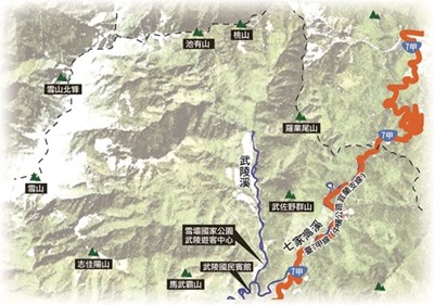 櫻花鉤吻鮭野生動物保護區位置圖